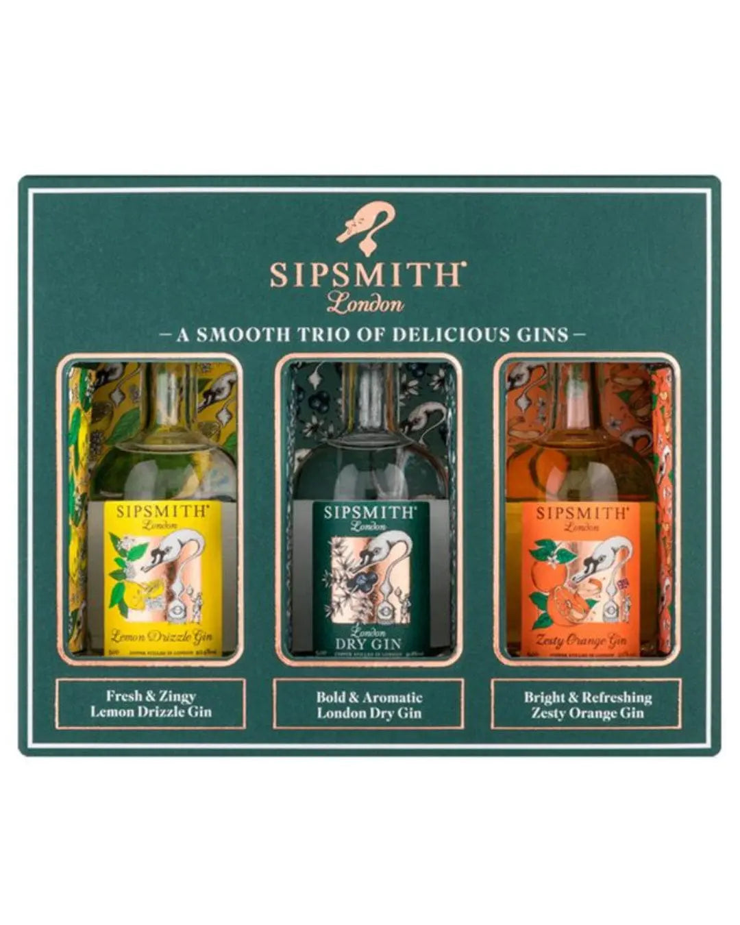 Sipsmith Distillery Gift Pack, 3 x 5 cl Spirit Miniatures