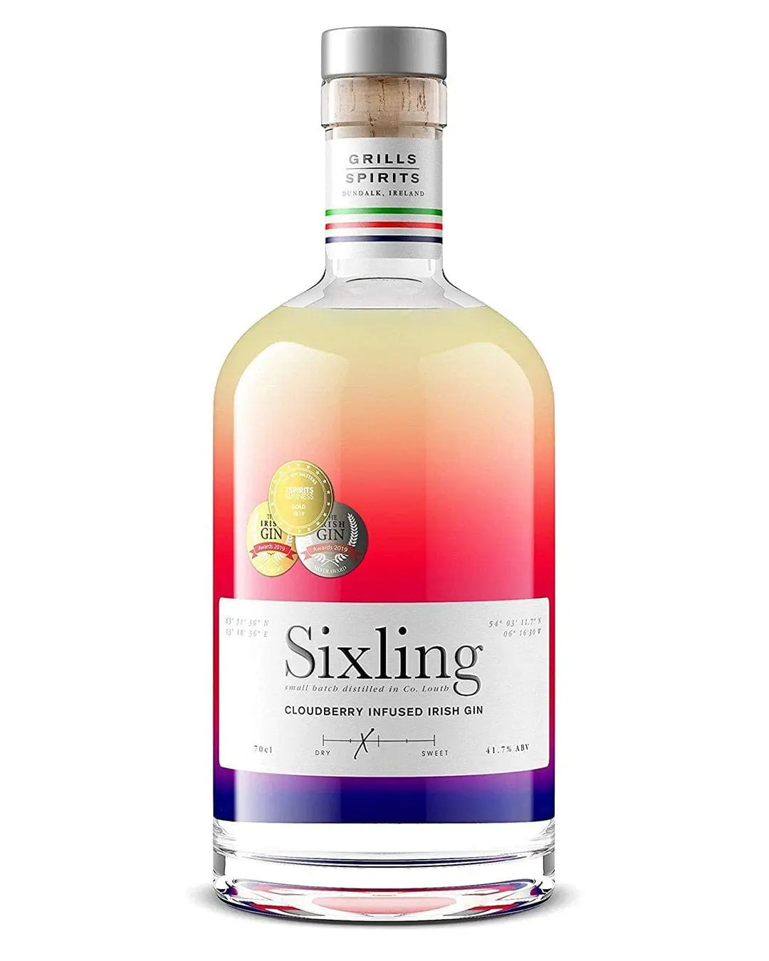Sixling Cloudberry Infused Irish Gin, 70 cl Gin