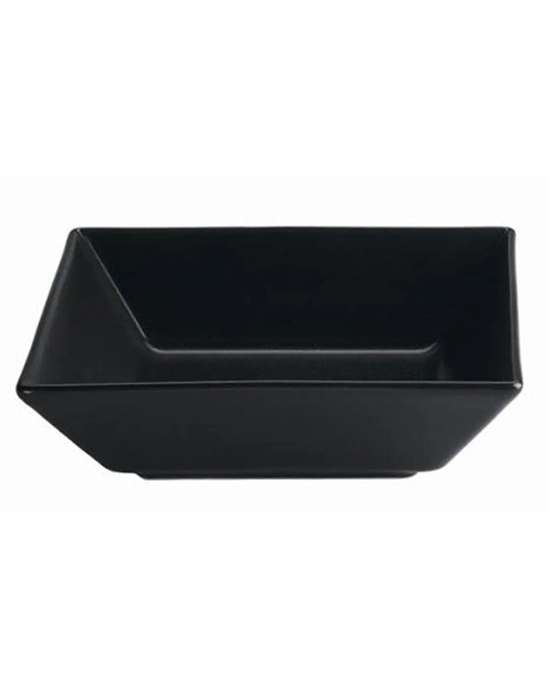 Square Black Plastic Bowls 18cm Pack Size 10 Partyware 5033298005759