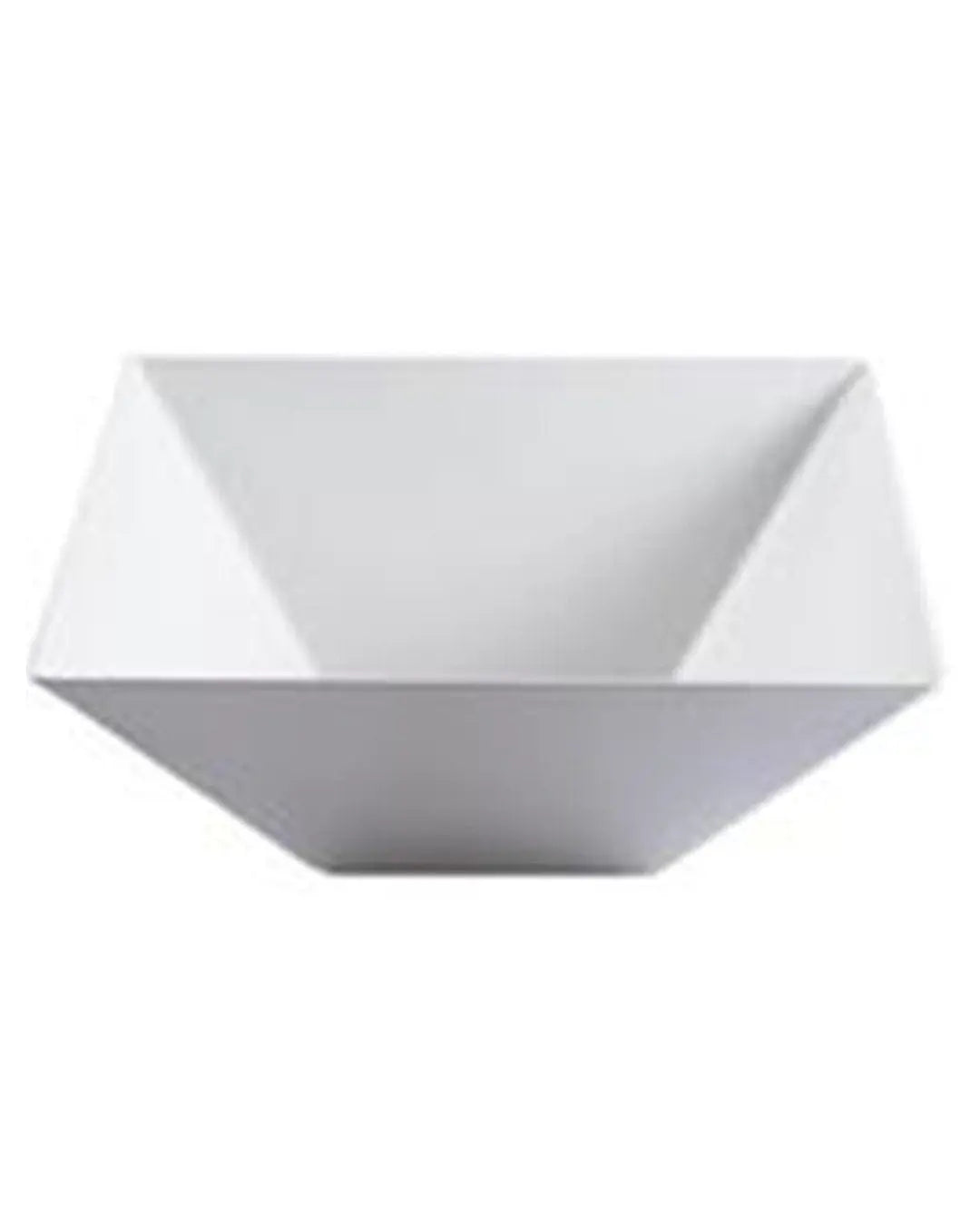 Square White Plastic Small Bowls 12cm Pack Size 15 Partyware 5033298005674