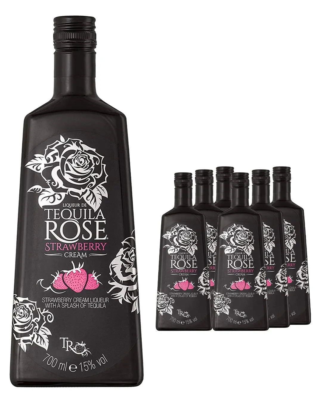 Tequila Rose Strawberry Cream Liqueur (Case of 6 x 70 cl Bottles) Tequila & Mezcal 85592140358