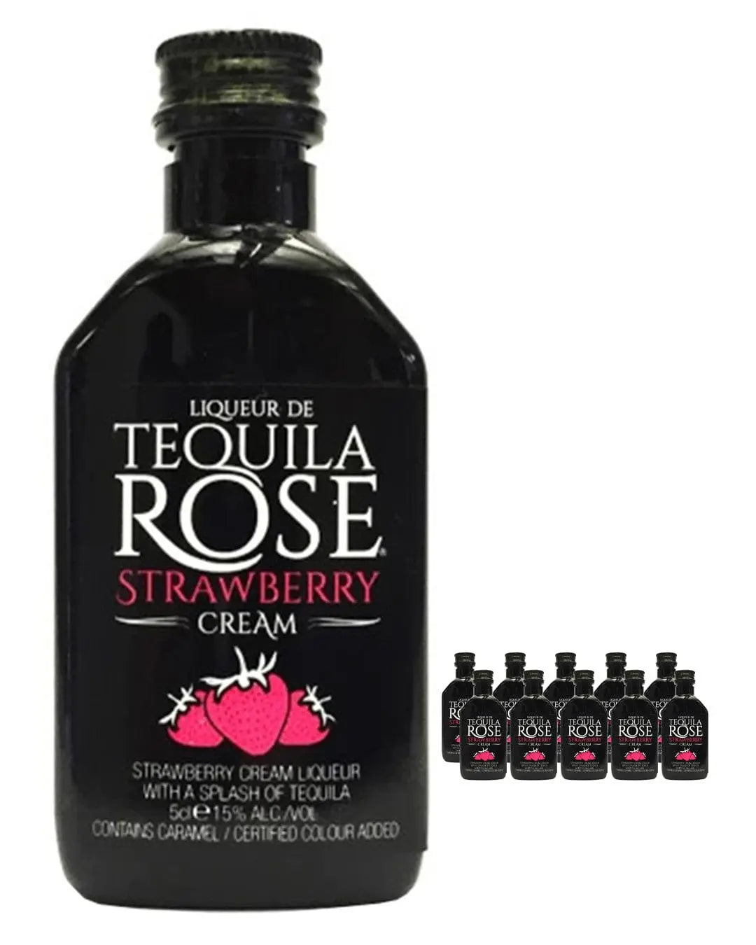 Tequila Rose Strawberry Cream Liqueur Miniature Multipack, 10 x 5 cl Spirit Miniatures
