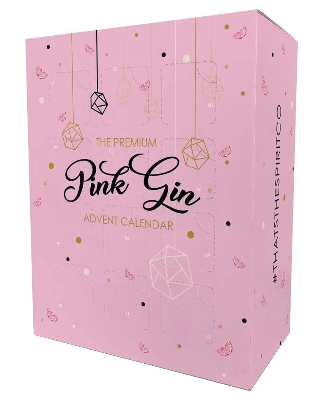 The Premium Pink Gin Advent Calendar, 12 x 5 cl Spirit Miniatures
