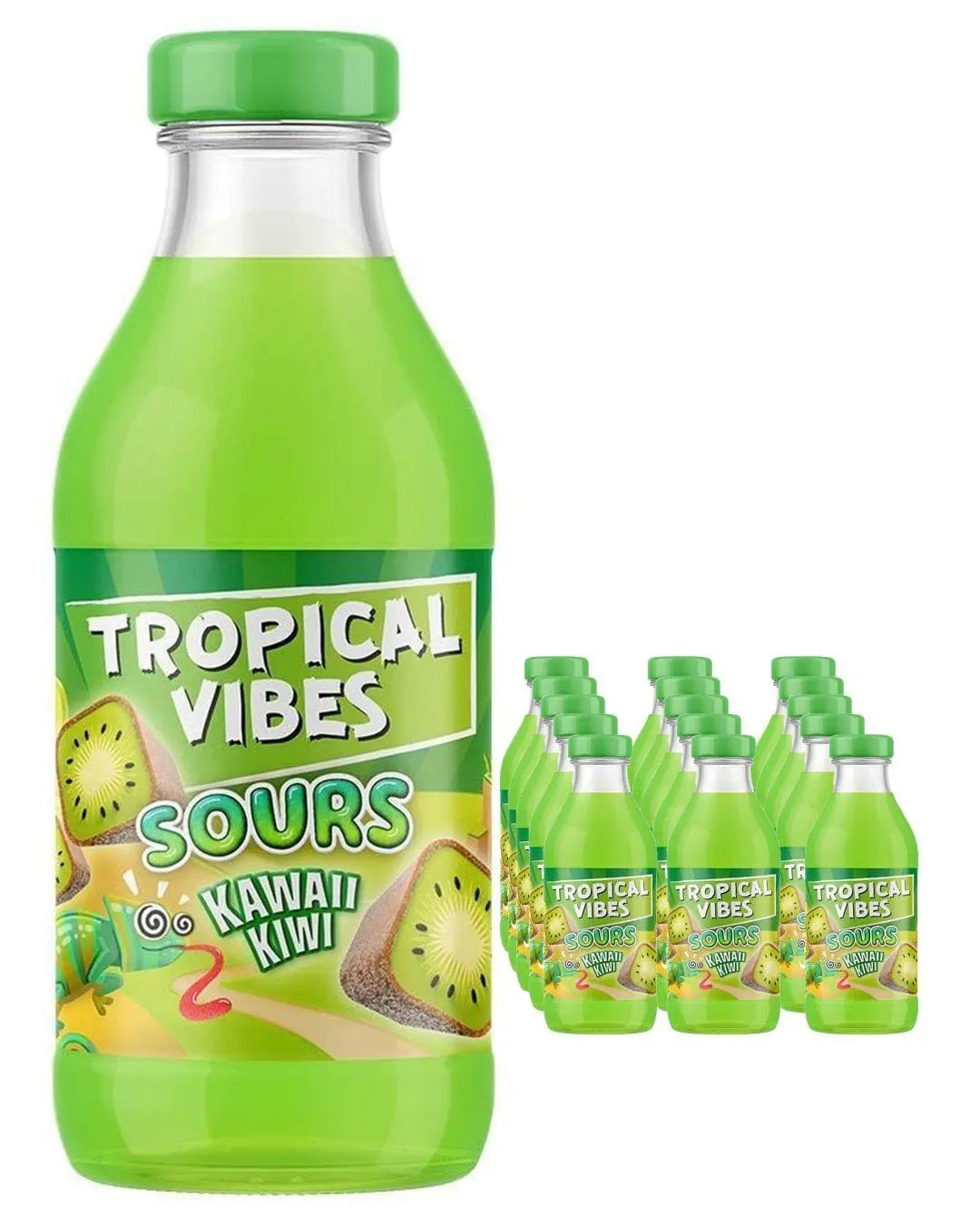 Tropical Vibes Kawaii Kiwi Multipack, 15 x 300 ml Soft Drinks & Mixers