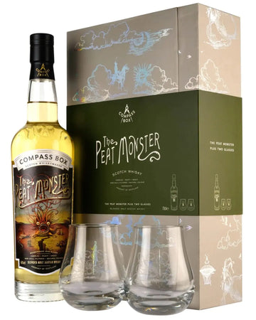 Compass Box The Peat Monster Blended Whisky Gift Set, 70 cl Whisky