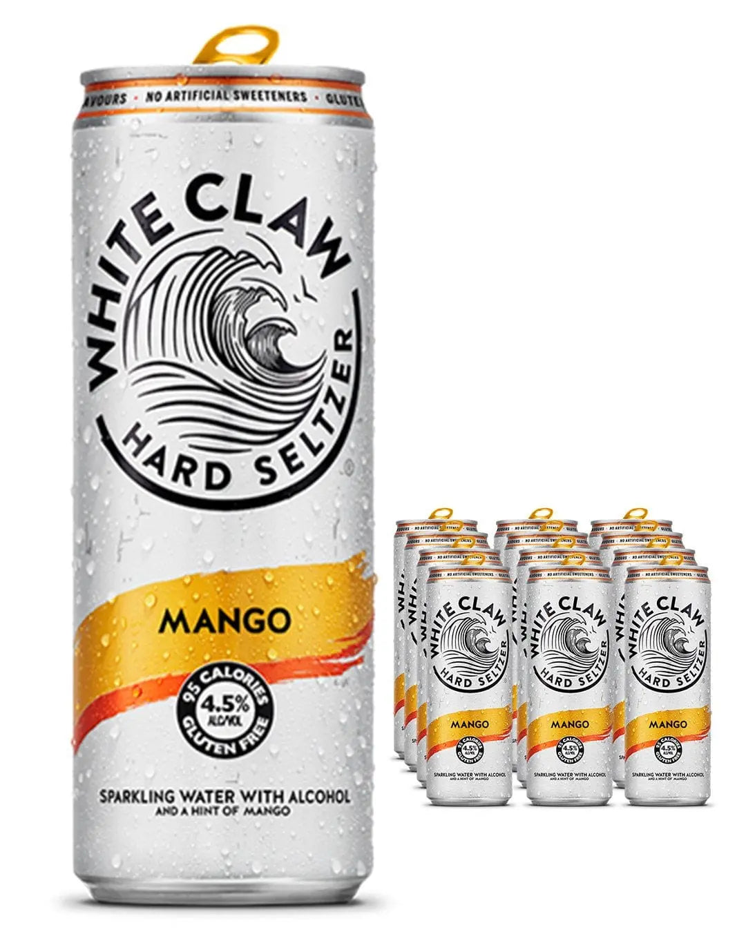 White Claw Mango Hard Seltzer Premixed Can Multipack, 12 x 330 ml Ready Made Cocktails