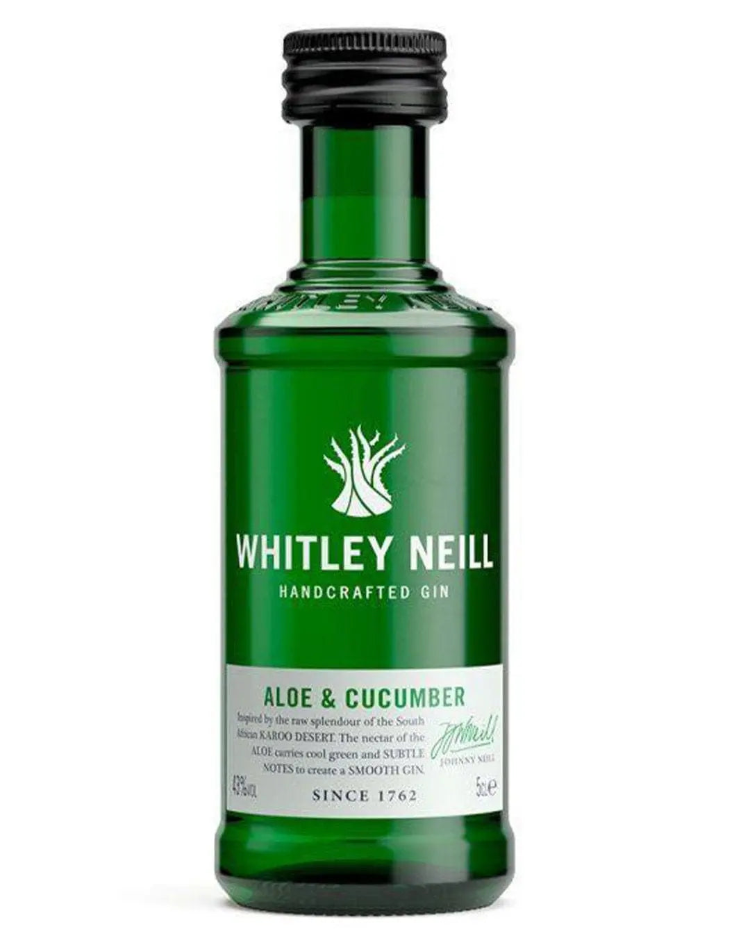 Whitley Neill Aloe & Cucumber Gin Miniature, 5 cl Spirit Miniatures