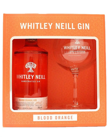 Whitley Neill Blood Orange Gin & Glass Gift Set, 70 cl Gin